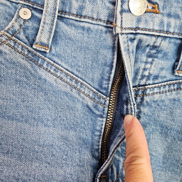Madewell THE PERFECT MID-LENGTH JEAN SHORTBlueWomen's Size 25 - Picture 9 of 10